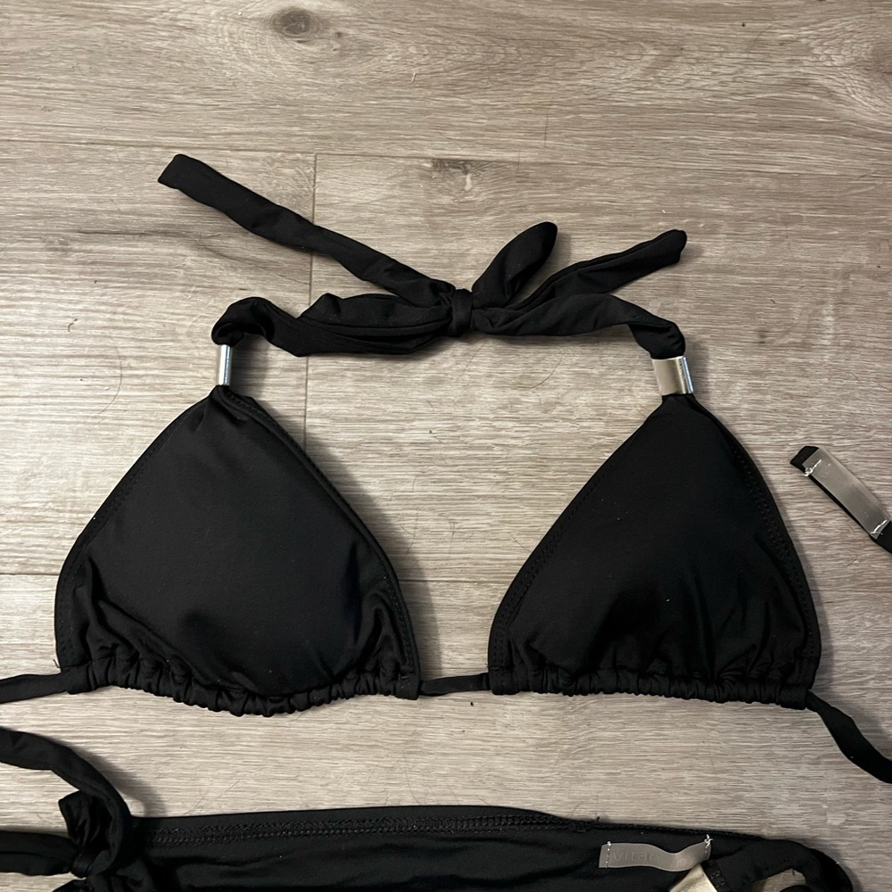 Vitamin A Black Halter Bikini Set - Picture 3 of 3